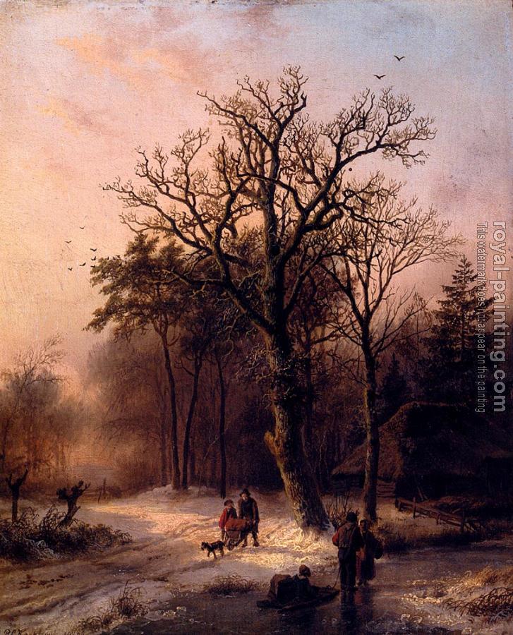 Barend Cornelis Koekkoek : Forest In Winter